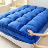 [Cooling Mattress Topper] Extra Thick Cooling Mattress Topper Queen | 1000GSM Quilted Fitted Pillow Top Mattress Cover Protector Stretches Up 8-21